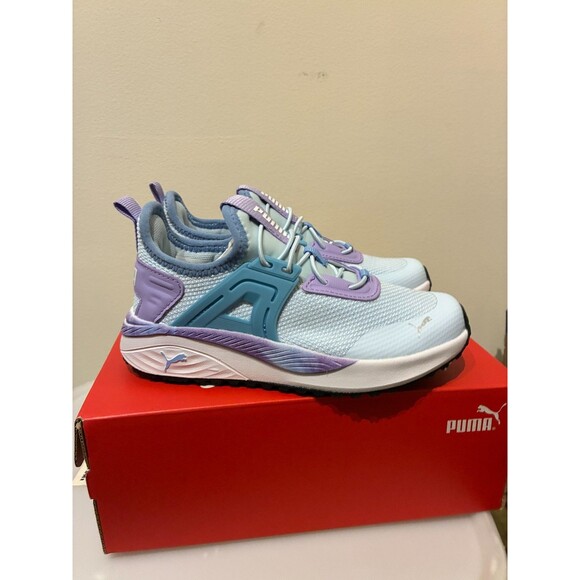 NWT Kids Puma Escapade Blue & Purple Tennis Shoes - Girls 13 - Picture 4 of 7